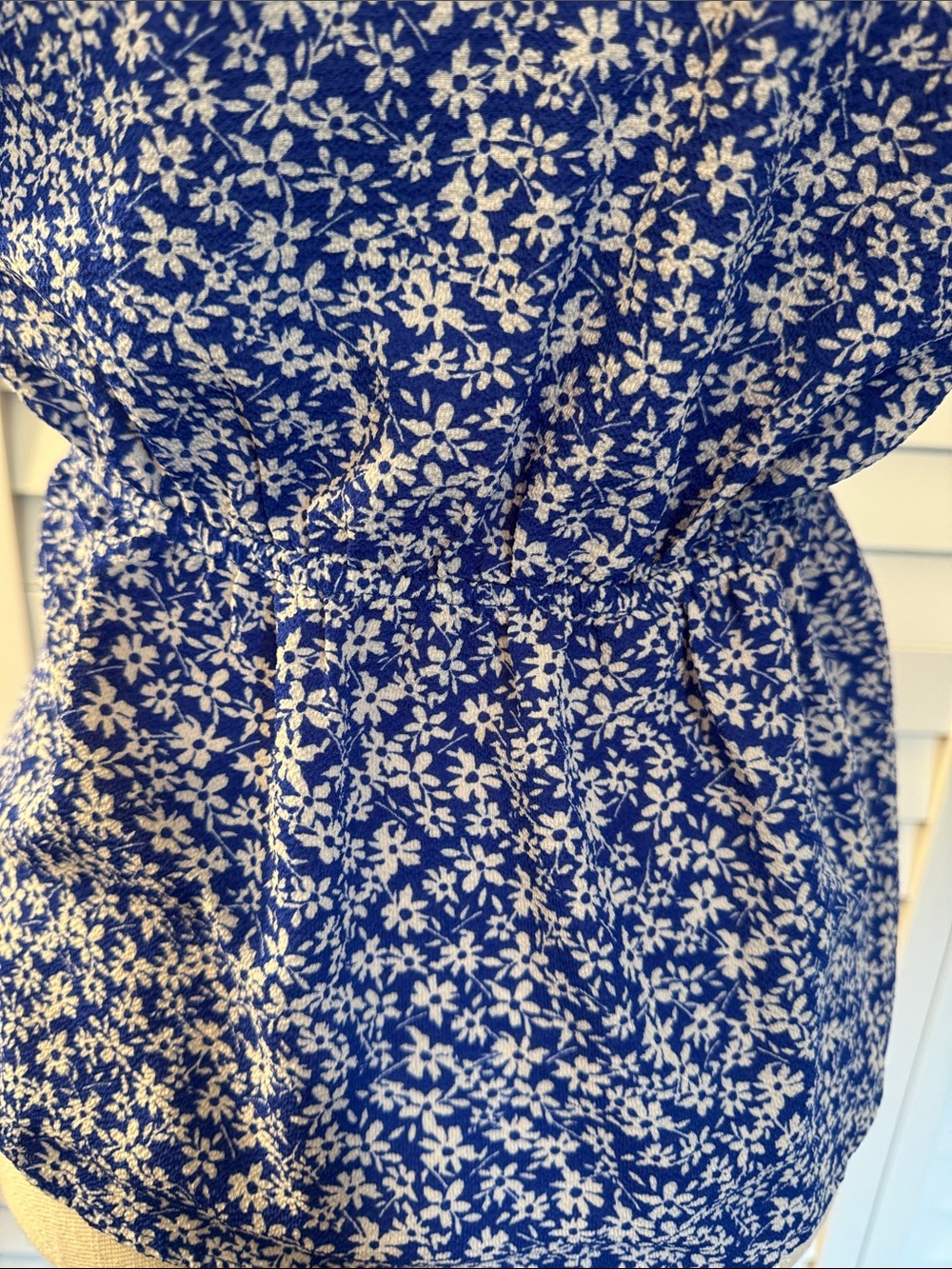 Monteau Fauz Wrap Peplum Top - Picture 4 of 9